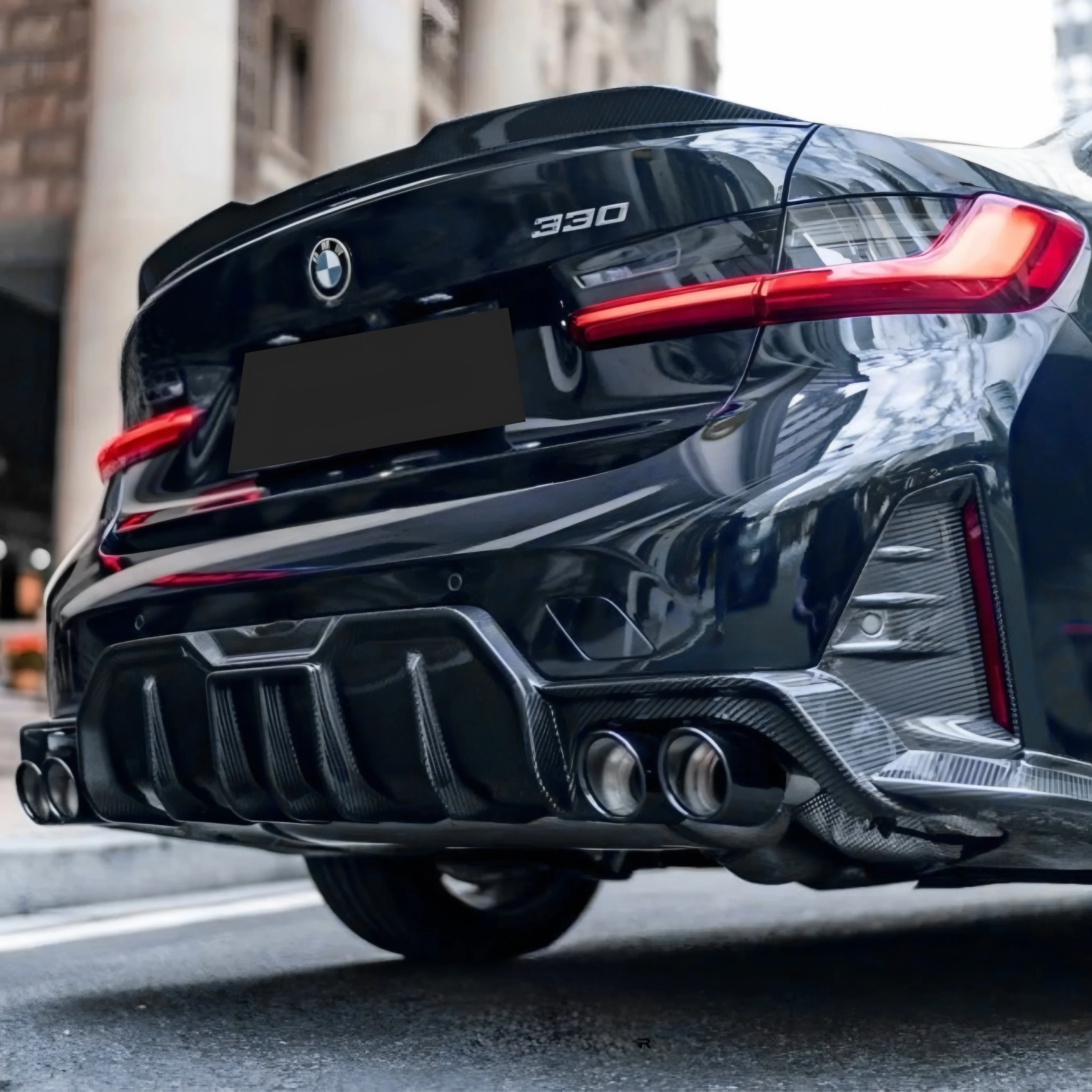 Rear Diffuser in Carbon Fiber - BMW 3 Series G20/G21 LCI